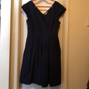 Navy blue swing dress